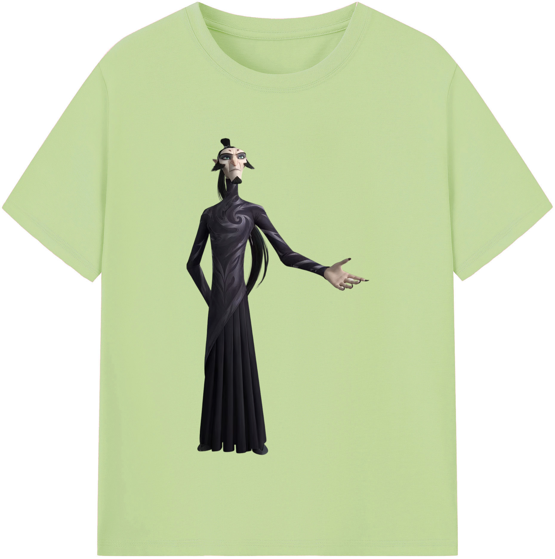 （画像用） Ne Zha 2 ナタ 魔童の大暴れ 綿100％半袖Tシャツ（フロントプリント）